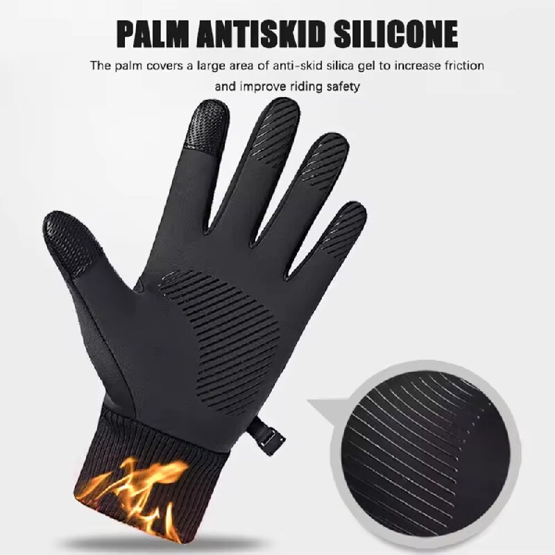 Black Winter Warm Full Fingers - Ski Glove Waterproof 评论和价格