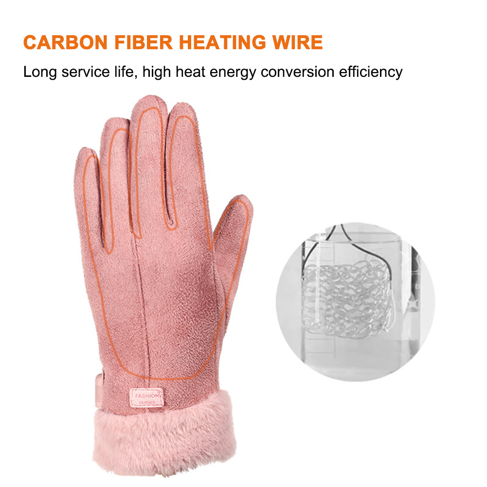 USB Electric Heated Gloves Out - Ski Glove Waterproof 评论和价格