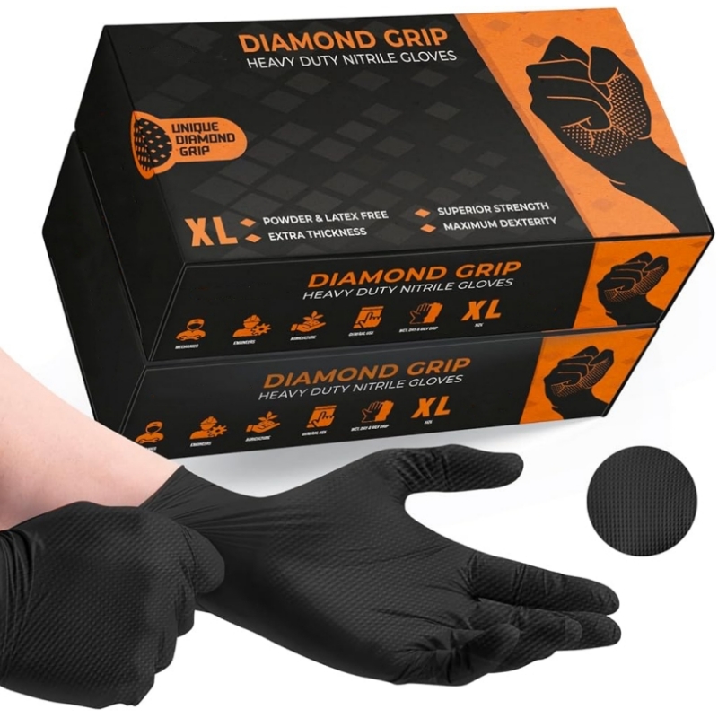 Black Heavy Duty Nitrile Dispo - Nitrile Mechanic Glove 评论和价格