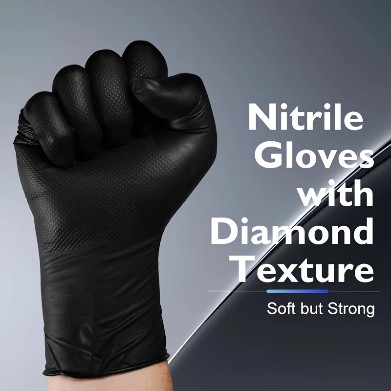 Black Heavy Duty Nitrile Dispo - Nitrile Mechanic Glove 评论和价格