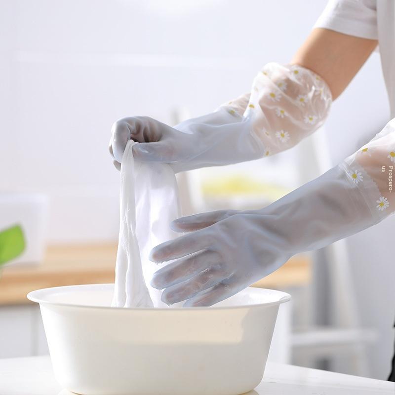 Floral Pattern Household Latex - Rubber Glove Cleaning 评论和价格