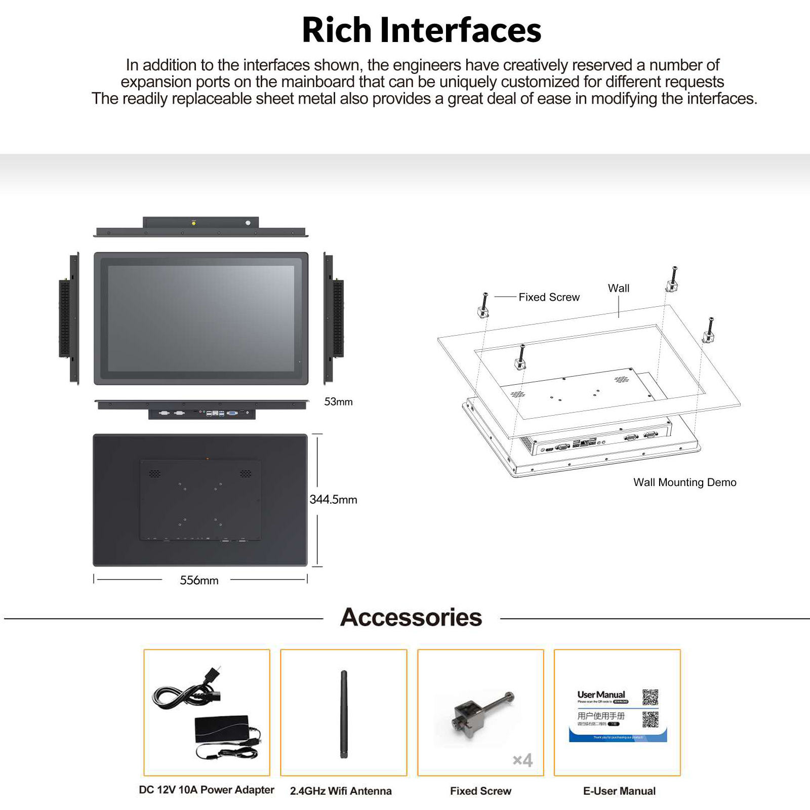 Custom IP65 Waterproof Fanless - Touchscreen Glove Capacitive 评论和价格