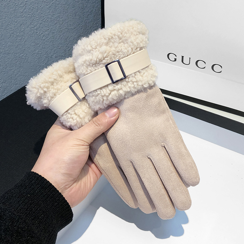 Women's Winter Gloves Thickene - Wool Glove Lined 评论和价格