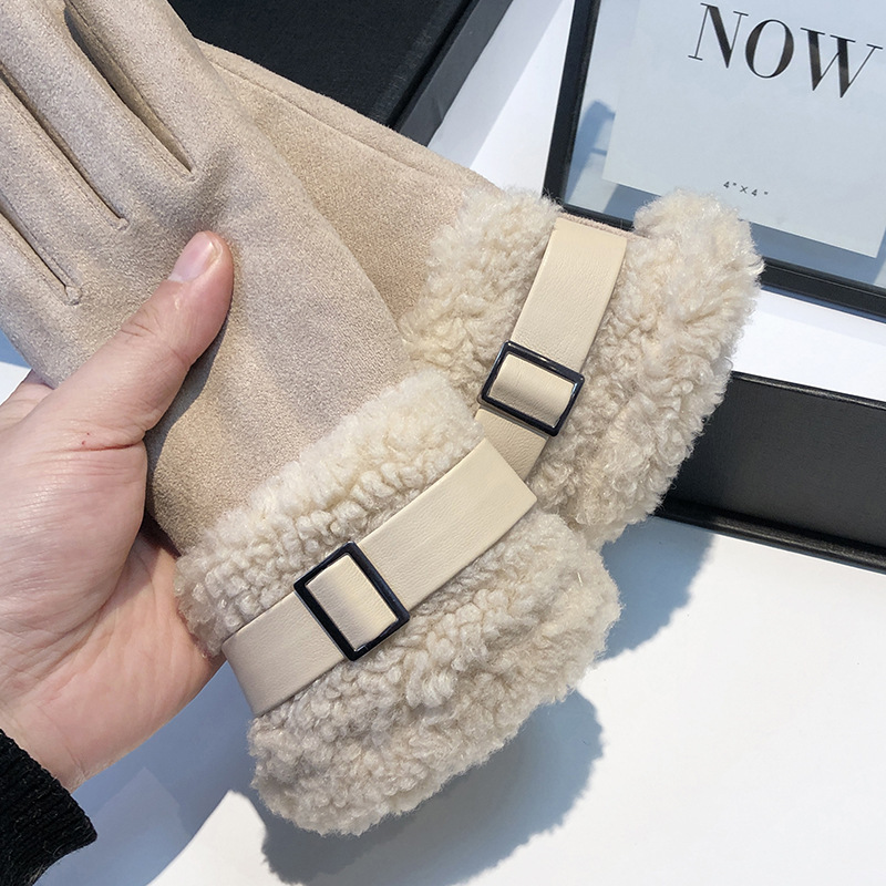 Women's Winter Gloves Thickene - Wool Glove Lined 评论和价格