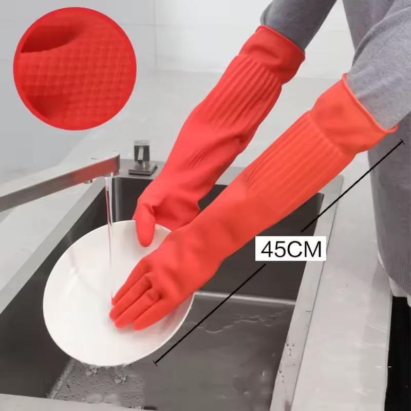 Long Reusable Rubber Dishwashi - Rubber Glove Cleaning 评论和价格