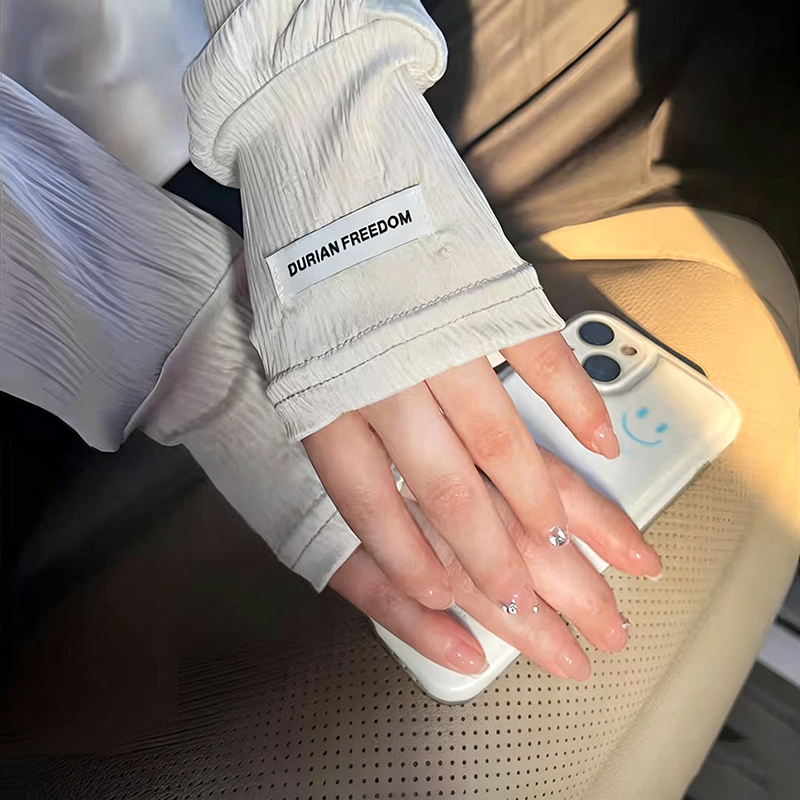 Summer Loose Ice Silk Uv Prote - Fingerless Glove Knit 评论和价格