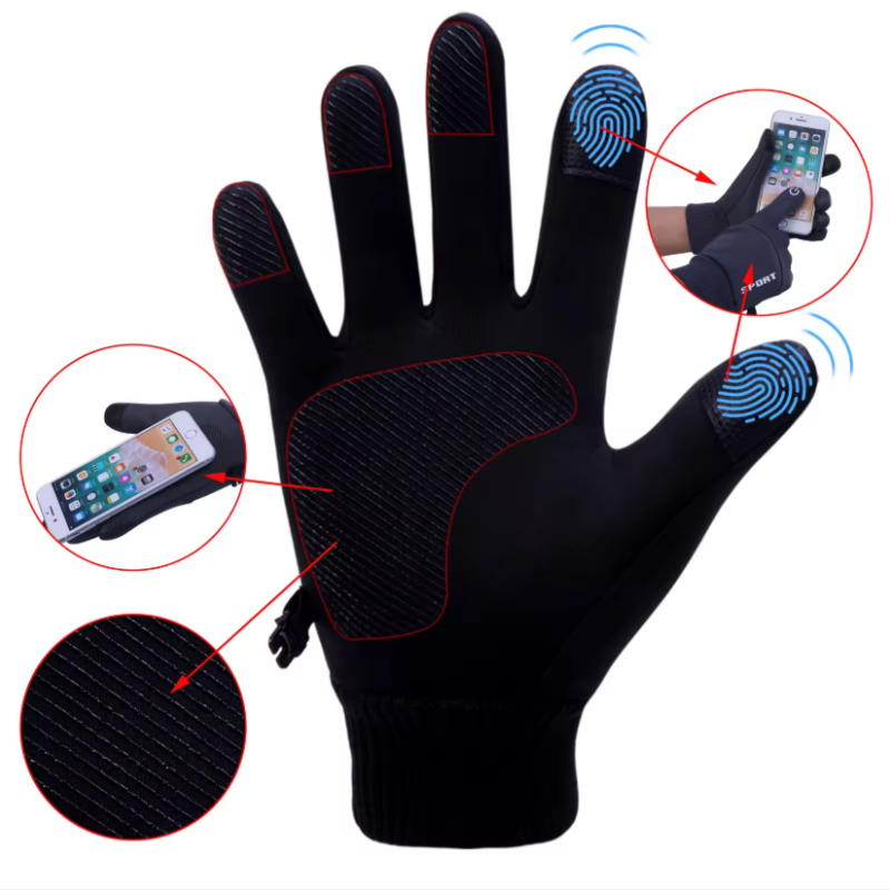 Winter Gloves Men Women Touch  - Leather Driving Glove 评论和价格
