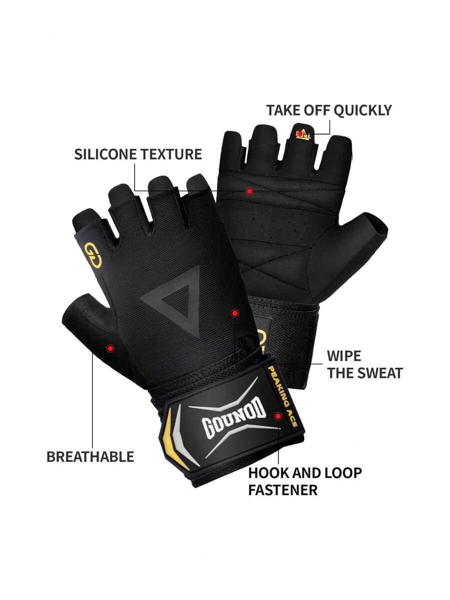 1 Pair GOUNOD Heavyweight Gym  - Workout Glove Gym 评论和价格
