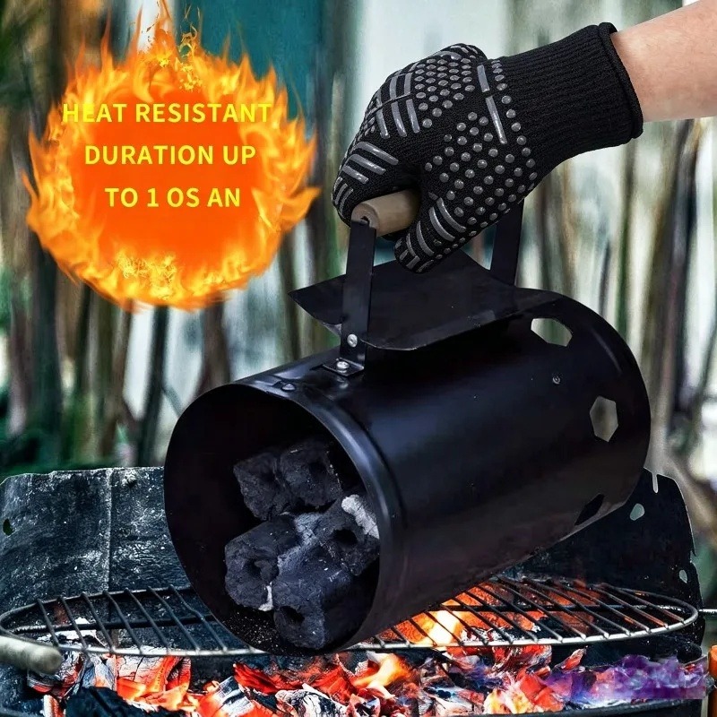 1pc/1 pair of Barbecue gloves  - Oven Mitt Silicone 评论和价格