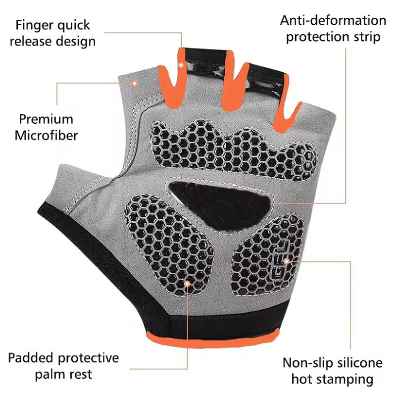 Breathable Anti-Slip Half Fing - Workout Glove Gym 评论和价格