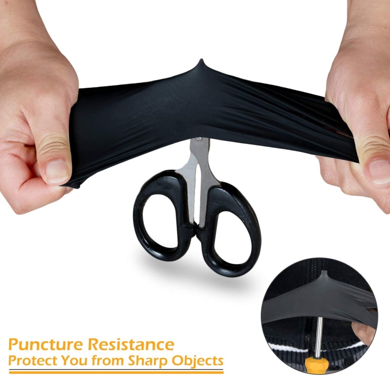 100PCS Black Nitrile Gloves Di - Nitrile Mechanic Glove 评论和价格