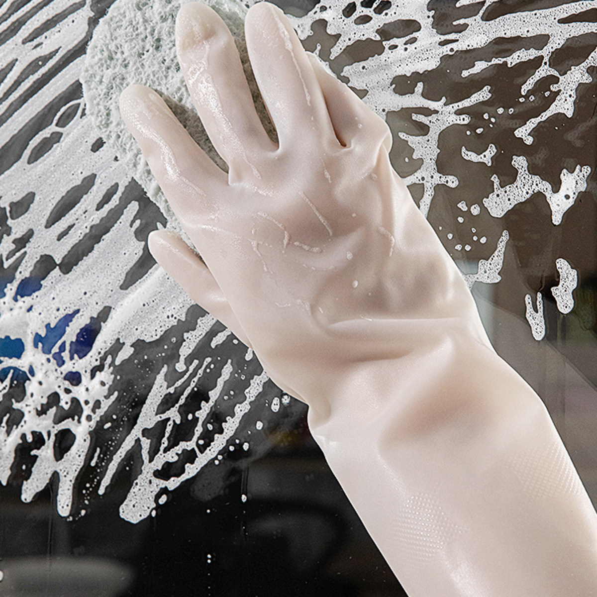 1Pair Waterproof Dishwashing G - Dish Glove Rubber 评论和价格