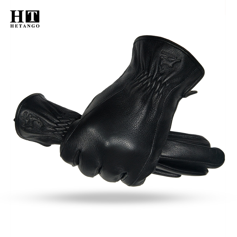  Winter Men's Black Buckskin  - Wool Glove Lined 评论和价格