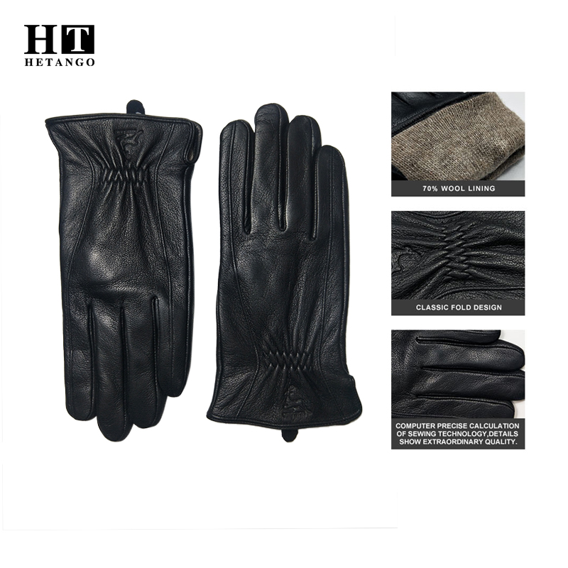  Winter Men's Black Buckskin  - Wool Glove Lined 评论和价格