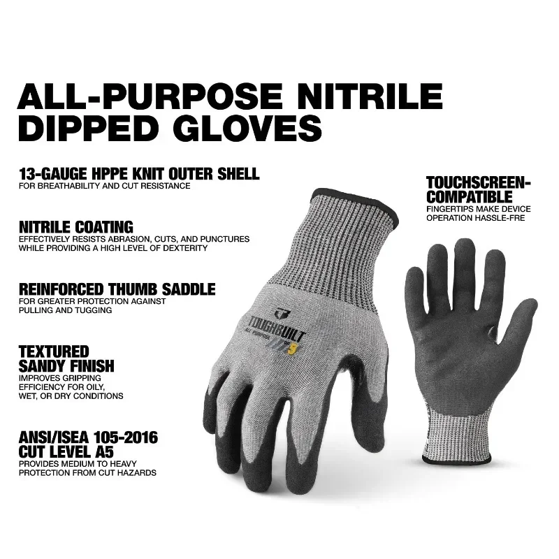 ToughBuilt TB-P2-112-5-L Nitri - Cut Resistant Glove 评论和价格