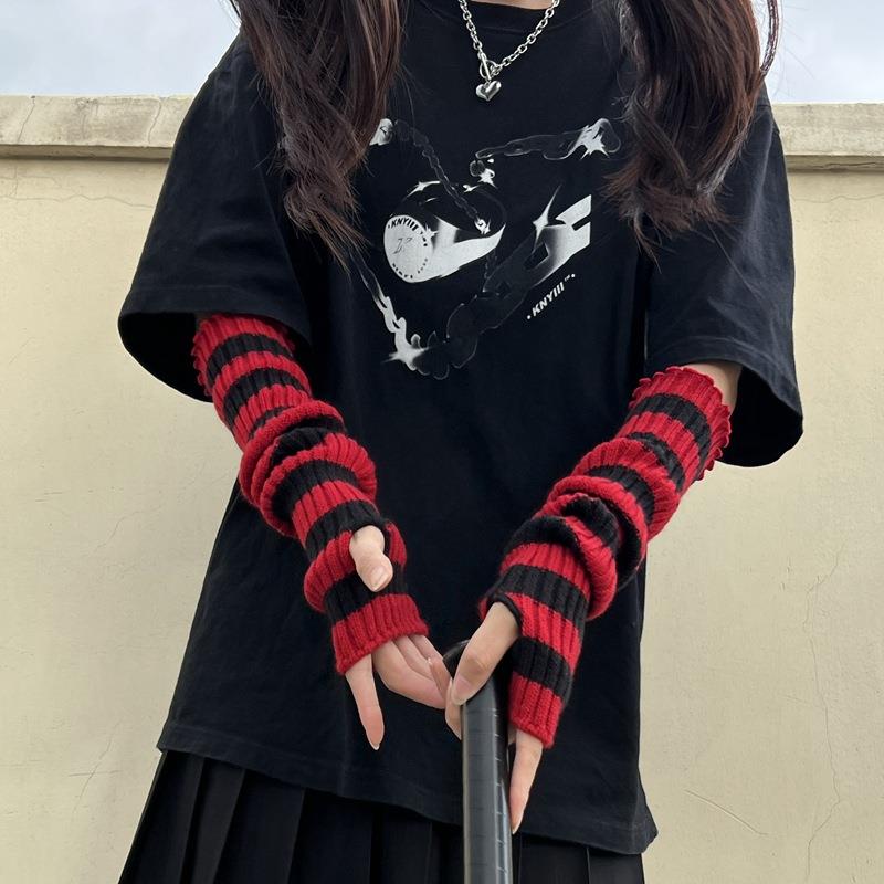 Winter Warm Long Sleeves Gothi - Fingerless Glove Knit 评论和价格