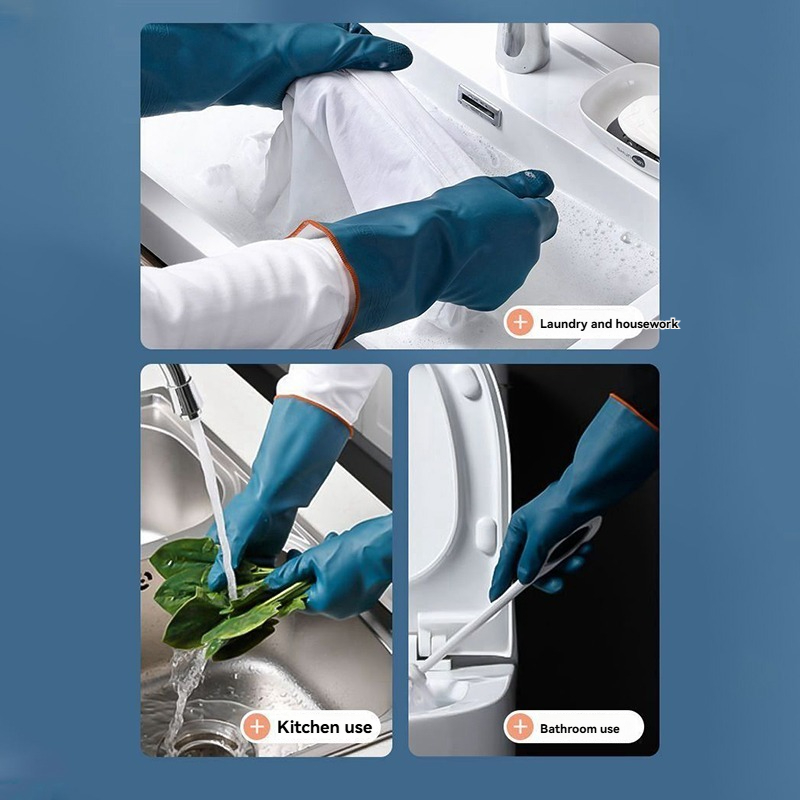 2/4 Pairs Waterproof Gloves wi - Rubber Glove Cleaning 评论和价格