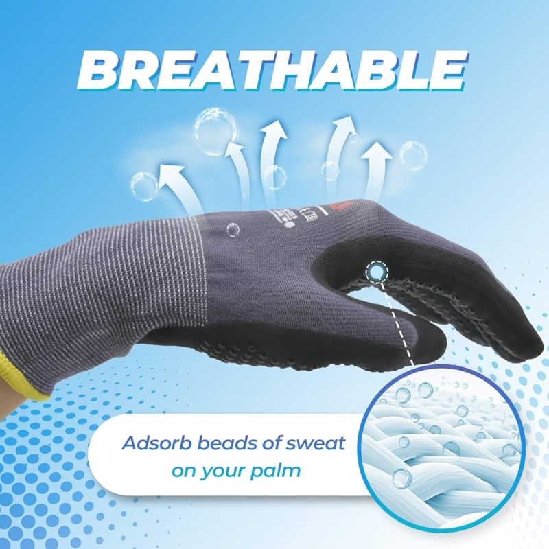 Micro-Foam Nitrile Coated Safe - Nitrile Mechanic Glove 评论和价格
